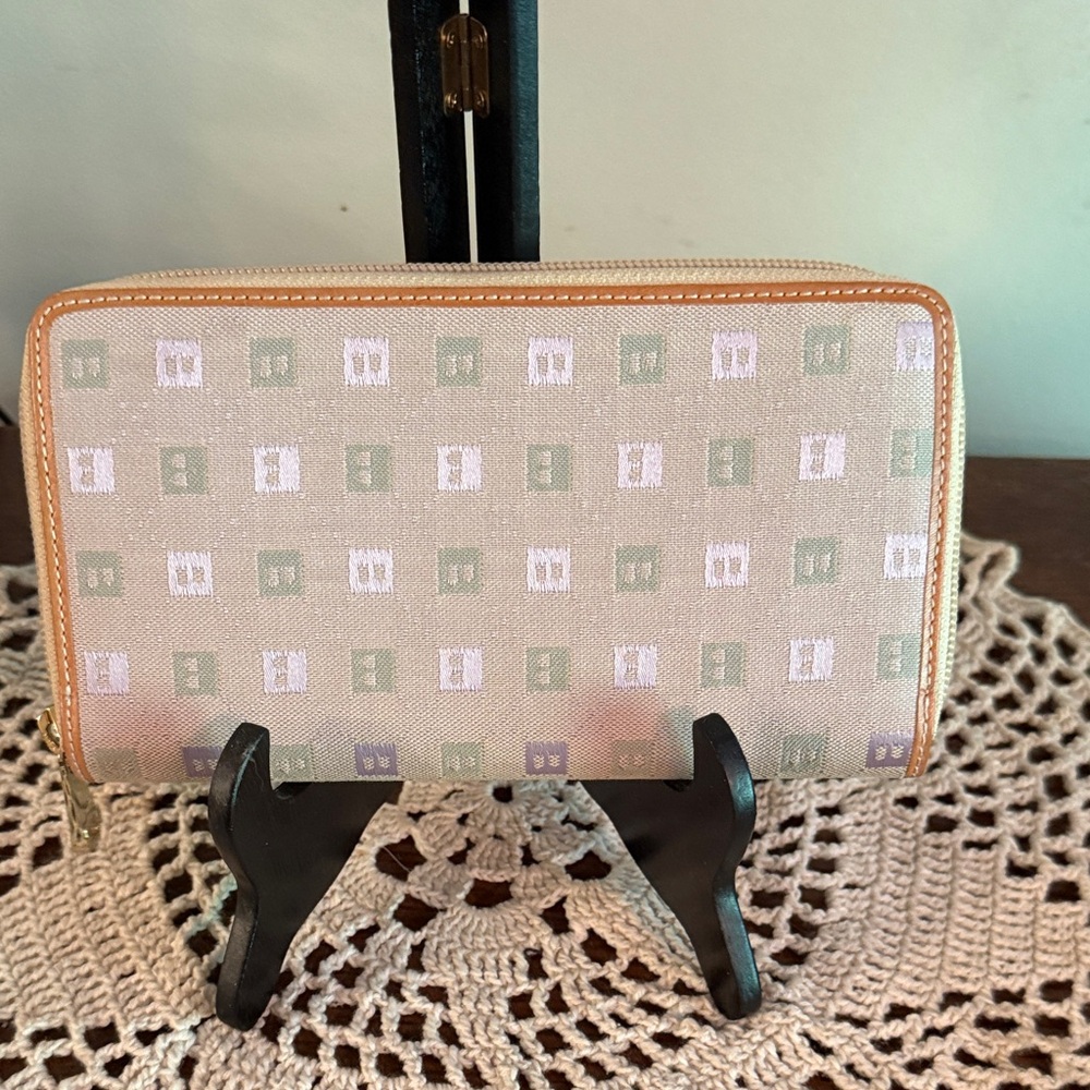 Bally Beige and Pink Wallet